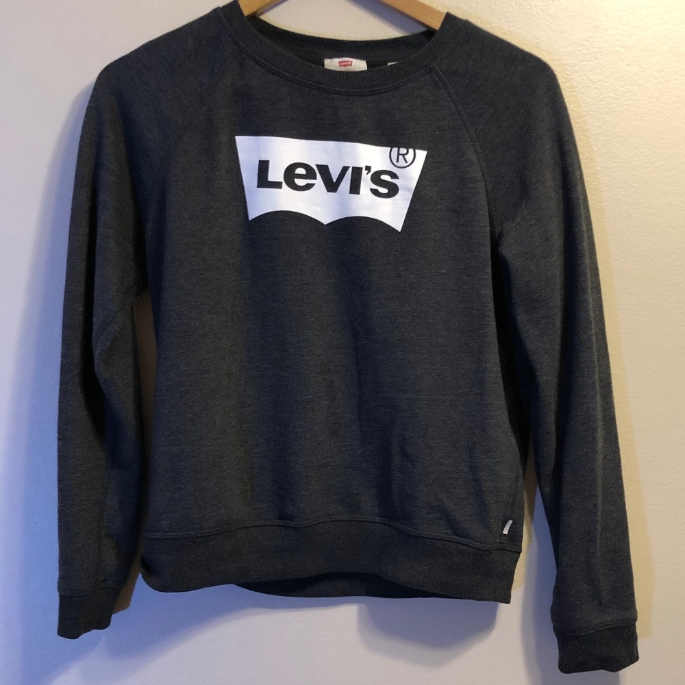 Levi's Gray & White Sweatshirt